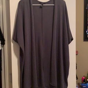 Omg grey short sleeve cardigan